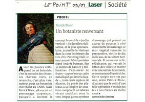 Le Point, Sept. 2001, Vertical Garden by Patrick Blanc