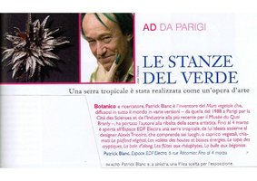 AD Italia, Fev. 2007, Vertical Garden by Patrick Blanc