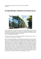 www.humanite.fr 20 juin 2016, Quai Branly Museum by Patrick Blanc