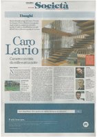 La Repubblica ed. Milano - 6th Sept. 2016, Vertical Garden by Patrick Blanc