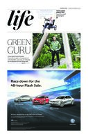 The Straits Times 24 Sept 2016 cover, Vertical Garden by Patrick Blanc