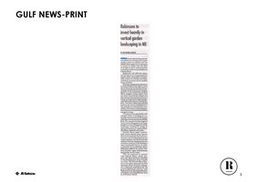 Gulf News, Robinsons and Patrick Blanc, 6th Oct 2016, Vertical Garden by Patrick Blanc