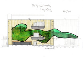 Poly University Hong Kong, schema par Patrick Blanc
