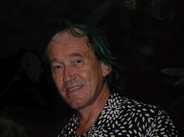 Patrick Blanc on a field trip in Malaysia, just after a rain shower, August 2011