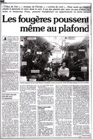 Article pleine page dans VSD, Mars 1978