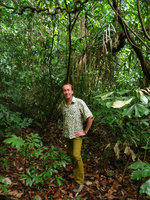 Patrick Blanc en sous-bois, Andaman, Mars 2008