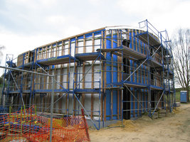 Maison végétale en Belgique, construction