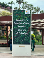 Annoucement of inauguration of Tiger Wings vertical garden in Bangalore airport, Nov. 2024