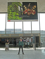 Billboard for the Quai Branly Museum with Patrick Blanc at the Charles de Gaulle airport in Paris, June 2006