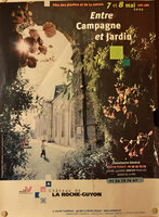 Caverne Végétale by Patrick Blanc on the poster for the plant exhibition by Noémie Vialard at the Château de la Roche Guyon, France