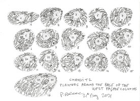 Changi T2, Planters aound West Facade Columns, Plant Design by Patrick Blanc