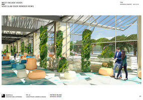 Columns like a Forest Cathedral at Changi T 2 airport entrance, Esquisse, Singapore