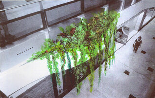 Creteil Soleil, Les Jardin!ères Suspendues, project by Patrick Blanc, July 2001