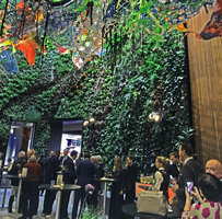 Creutz and Partners, the Vertical Garden by Patrick Blanc and the Hanging Structures by Arne Quinze, inauguration, Beiler, Luxembourg