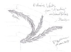 Grand Palais, Eclairs Verts, exposition &quot;Jardins&quot;