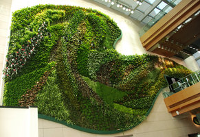 Icon Hotel,  Vertical Garden by Patrick Blanc, left part, Hong Kong