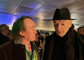 Jean Nouvel and Patrick Blanc at the Cartier Foundation, Paris, December 2022