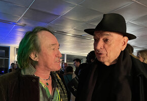 Jean Nouvel and Patrick Blanc during a discussion at the Cartier Foundation, Paris, December 2022
