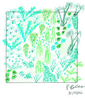 La Bastide Vertical Garden, Los Angeles  esquisse by P. Blanc