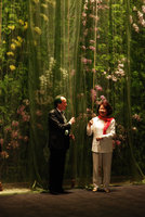 Madame Tchen and Patrick Blanc at the  inauguration of his Butterfly Dance, National Theater, Taipeh, Taiwan, Dec. 2009