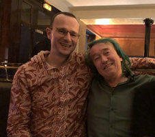 Mark Hughes and Patrick Blanc at the Rosebud, Paris, Feb. 2019