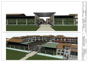 Miramas, Village de la Péronne, entrée