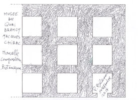 Musee Quai Branly Jacques Chirac, nouvelle conception par Patrick Blanc,, Façade, Sept. 2017