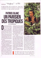 Patrick Blanc among his plants, Explora, April 1989