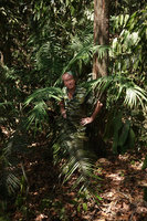 Patrick Blanc among the fronds of Cycas macrocarpa,Temenggor, Perak, Malaysia, Feb. 2019