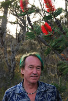 Patrick Blanc and Callistemon glaucus, Walpole, Western Australia, Nov 2011