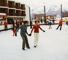 Patrick Blanc and Christine Vincent, Alpe d&#039;Huez, Dec 1971