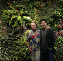 Patrick Blanc and Junny Lee at th Work Project, Asia Square Tower 2, Singapore