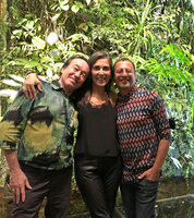 Patrick Blanc and Pascal Héni at home with Füsun Eczacıbaşı, Oct. 2021