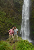 Patrick Blanc and Pascal Heni, Impatiens hawkeri, Elatostema, Pilea, Ficus dammaropsis, Tari, 2000m asl, Hula, Papua New Guinea, March 2016