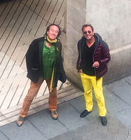 Patrick Blanc and Pascal Heni in Saint Germain des Prés, Paris, April 2021