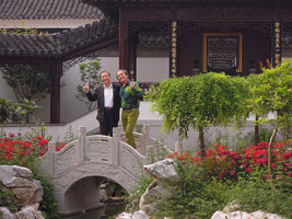 Patrick Blanc and Professor Wang, Suzhou, China, May 2014