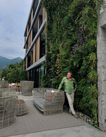 Patrick Blanc and the Miroir Vert du Lac at Il Sereno, Como Lake, Italy, June 2021