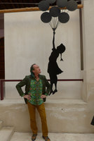 Patrick Blanc at a design work exhibition, Bahrain, Jan.2017