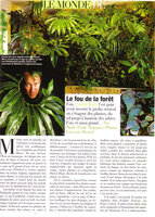 Patrick Blanc at home among his plants, especially Philodendron goeldii, Vogue - Jan. 1999