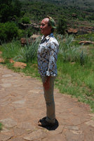 Patrick Blanc at noon, sun at zenith, Blyde River, South Africa, Dec 2008