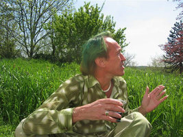 Patrick Blanc at the plant festival, Saint Jean de Beauregard, France, May 2006