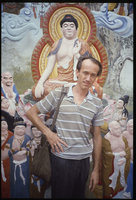Patrick Blanc at the Tiger Balm Garden, Singapore, Aug. 1987