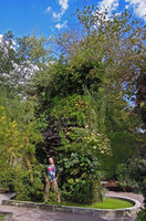 Patrick Blanc au pied du Mur Végétal de Chaumont-sur-Loire, 18 ans plus tard, Août 2012
