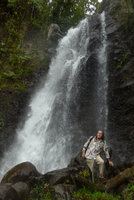 Patrick Blanc back from the second Tavoro waterfall, Bouma Nat. Heritage Park, Taveuni, Fiji, Aug. 2016