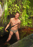 Patrick Blanc cleaning le Christarium