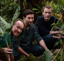 Patrick Blanc, David Scherberich and Gilles Deparis at the Botanical garden, Lyon, France, Feb. 2017