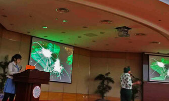 Patrick Blanc during his conference, Suzhou, China, May 2014