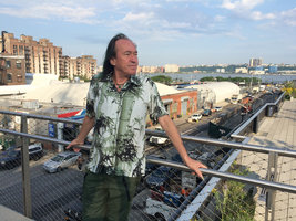 Patrick Blanc, early morning on the High Line, New York, July 2016