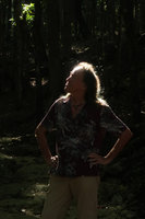 Patrick Blanc in a dry river bed, Pacitan, Java, May 2018