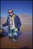 Patrick Blanc in a Salar, Bolivia, June 2000